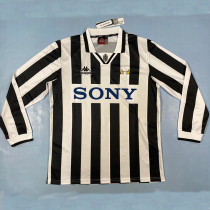 1995/1996 JUV Home Long Sleeve Retro Soccer Jersey