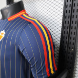 26/27 Spain Leisure Retro Edition Royal Blue Player Version Soccer Jersey