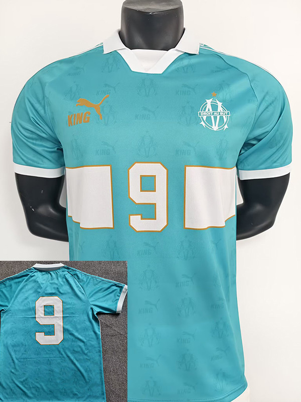 26/27 Marseille Special Edition Sky Blue Fans Soccer Jersey#(Number9）