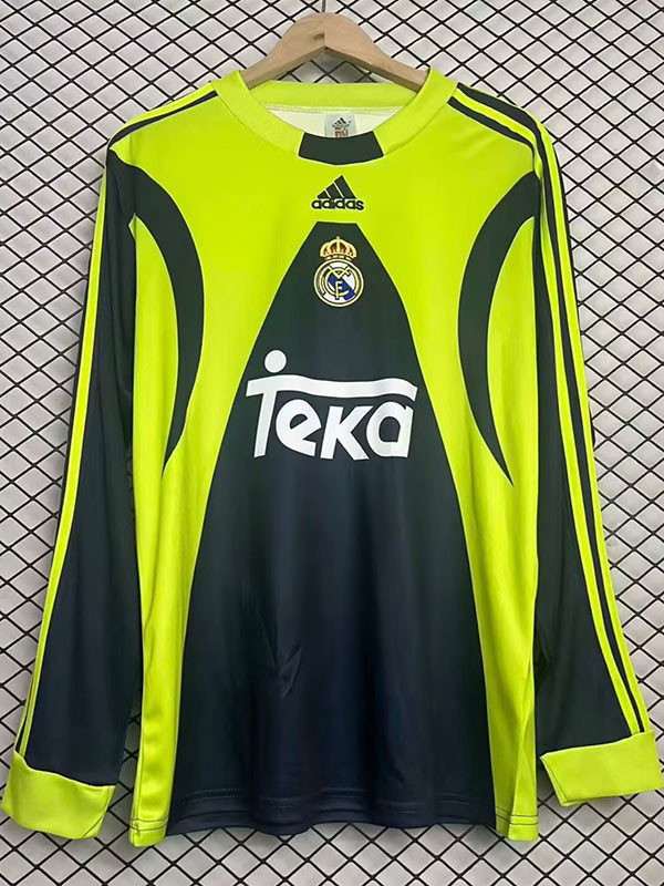1999/2000 RMA Black Goalkeeper Long Sleeve Retro Soccer Jersey