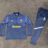 26/27 Porto Royal Blue Half Pull Tracksuit # (宝蓝半拉链)