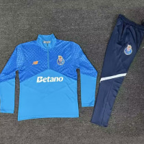 26/27 Porto Sky Blue Half Pull Tracksuit # (天蓝半拉链)