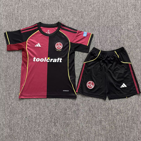 25/26 FC Nürnberg Home Kids Soccer Jersey
