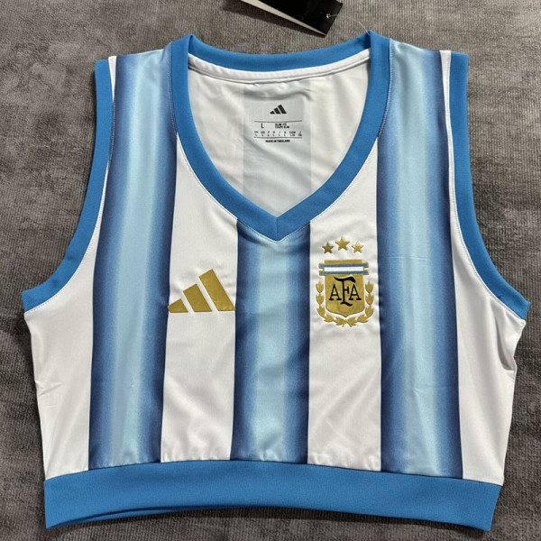 26/27 Argentina Home Women Yoga  Vest