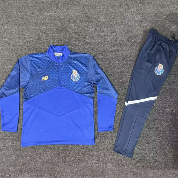 26/27 Porto Blue Half Pull Tracksuit # (蓝色半拉链)