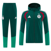 26/27 Algeria Green Hooded Windbreaker Tracksuit