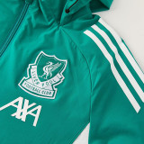 26/27 LIV Green Ｈooded Windbreaker Tracksuit