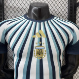 26/27 Argentina Striped Edition Light Blue Player Version Soccer Jersey