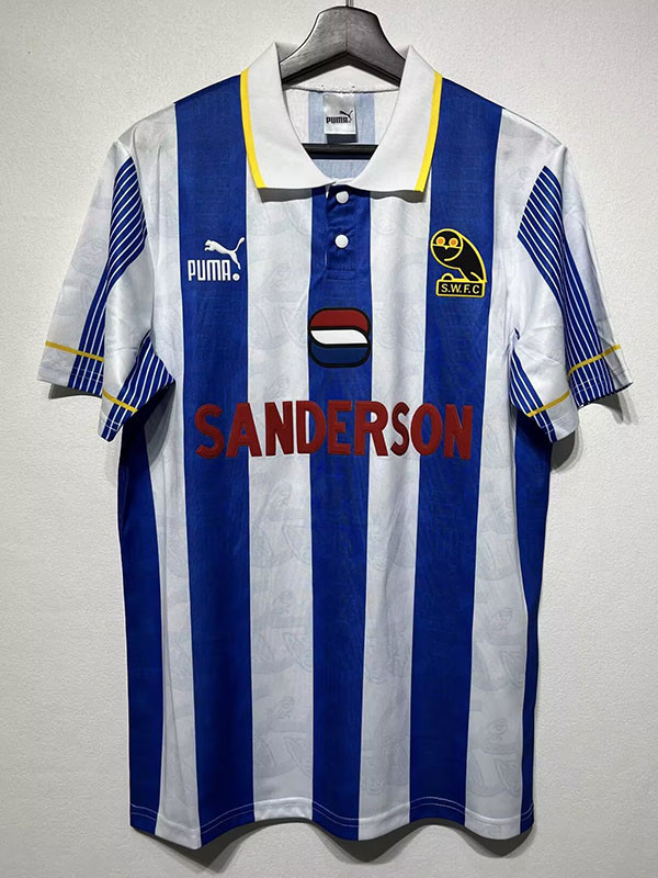1993/1995 Sheffield Wednesday Home  Retro  Soccer Jersey