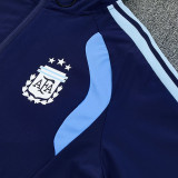 26/27 Argentina Royal Blue Hooded Windbreaker Tracksuit