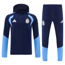 26/27 Argentina Royal Blue Hooded Windbreaker Tracksuit