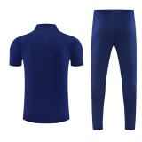 26/27 Man City Royal Blue polo shirts pants suit