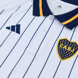 26/27 Boca Juniors White  polo shirts pants suit