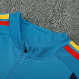 26/27 Spain Lake Blue Half Pull Tracksuit (半拉链)