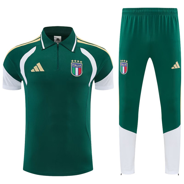 26/27 Italy Green polo shirts pants suit