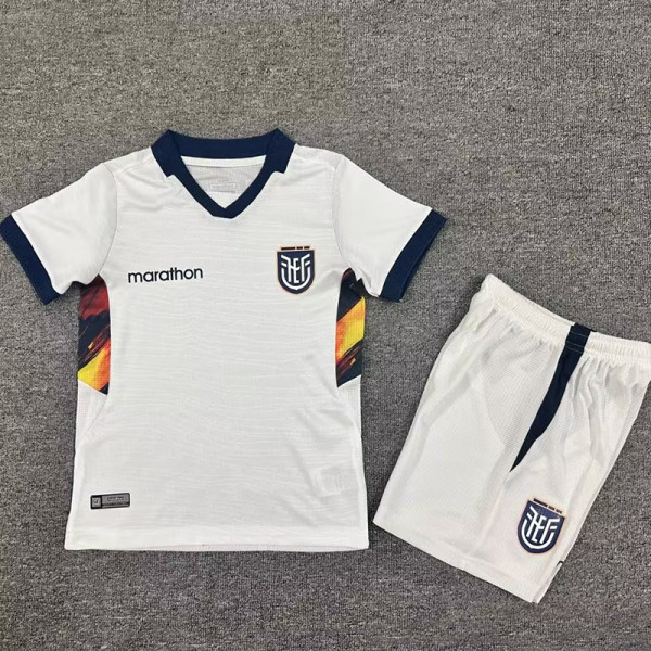 26/27 Ecuador Third White Kids Soccer Jersey(V领)