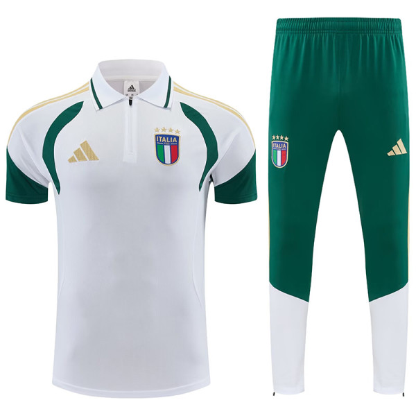 26/27 Italy White polo shirts pants suit