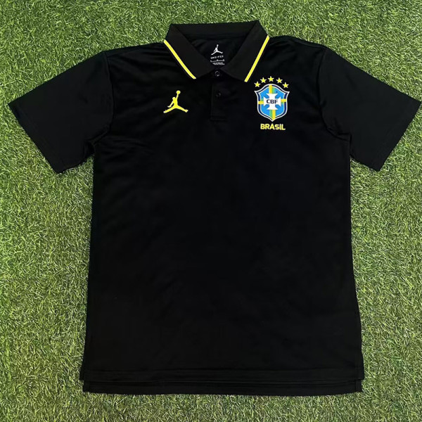 26/27 Brazil Black Polo Shirt