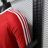 26/27 Man Utd Leisure Red Player Version Long Sleeve Retro Soccer Jersey