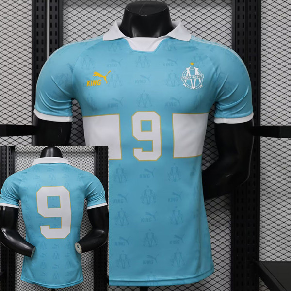 26/27 Marseille Special Edition Sky Blue Player Version Soccer Jersey#(Number9）