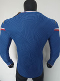 26/27 France Special Edition Blue Long Sleeve Player Version Soccer Jersey
