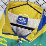 1993/1994 Brazil Blue& Green Retro  Windbreaker