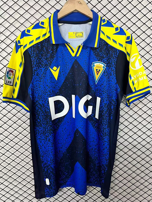 2026 Cadiz Retro Edition Blue Fans Soccer Jersey(带复古章)