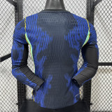 26/27 Brazil Away Long Sleeve Player Version Soccer Jersey