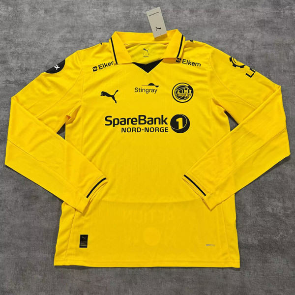 26/27 FK Bodø/Glimt Home  Long Sleeve Fans Soccer Jersey(全广告)
