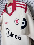 2026 Sevilla Retro Edition White Fans Soccer Jersey(带复古章)