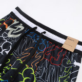 26/27 Flying Man Casual NBA Edition Candlelight Red shorts#C2527