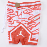 26/27 Flying Man Casual NBA Edition Tiger-striped orange shorts#C2520