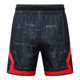 26/27 Flying Man Casual NBA Edition Ｗave Black shorts#C251３