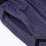 26/27 Flying Man Casual NBA Edition Mesh Dark Purple shorts#A2430