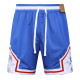 26/27 Flying Man Casual NBA Edition Mesh blue shorts#A2512