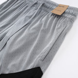 26/27 Flying Man Casual NBA Edition Cream Gray shorts#A2517