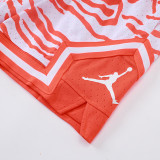 26/27 Flying Man Casual NBA Edition Tiger-striped orange shorts#C2520