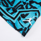 26/27 Flying Man Casual NBA Edition Black Blue shorts#C2518