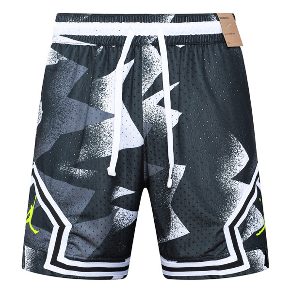 26/27 Flying Man Casual NBA Edition graffiti White&Black shorts#C2517