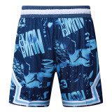 26/27 Flying Man Casual NBA Edition Blue of the Sea shorts#C2524