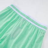 26/27 Flying Man Casual NBA Edition Apple Green shorts#A2511