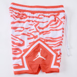 26/27 Flying Man Casual NBA Edition Tiger-striped orange shorts#C2520