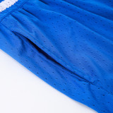 26/27 Flying Man Casual NBA Edition Mesh blue shorts#A2512