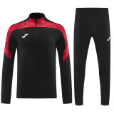26/27 UA Black&Red Half Pull Tracksuit#815(半拉链)