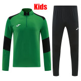 26/27 UA Green Kids Half Pull Tracksuit#816(童装半拉链)