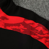 26/27 UA Black &Red Kids Half Pull Tracksuit#815(童装半拉链)