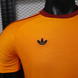 26/27 Roma Yellow Player Version Retro Soccer Jersey