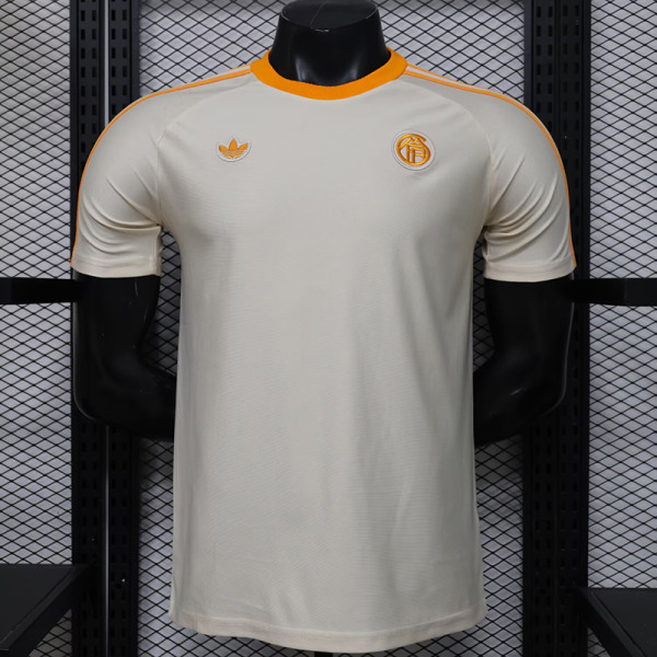 26/27 Bayern Beige White Player Version Retro Soccer Jersey