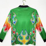 1998 Japan GoalKeeper Green Long Sleeve Retro Soccer Jersey(长袖)