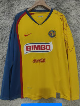2007/2008 Club America Home Long Sleeve Retro Soccer Jersey